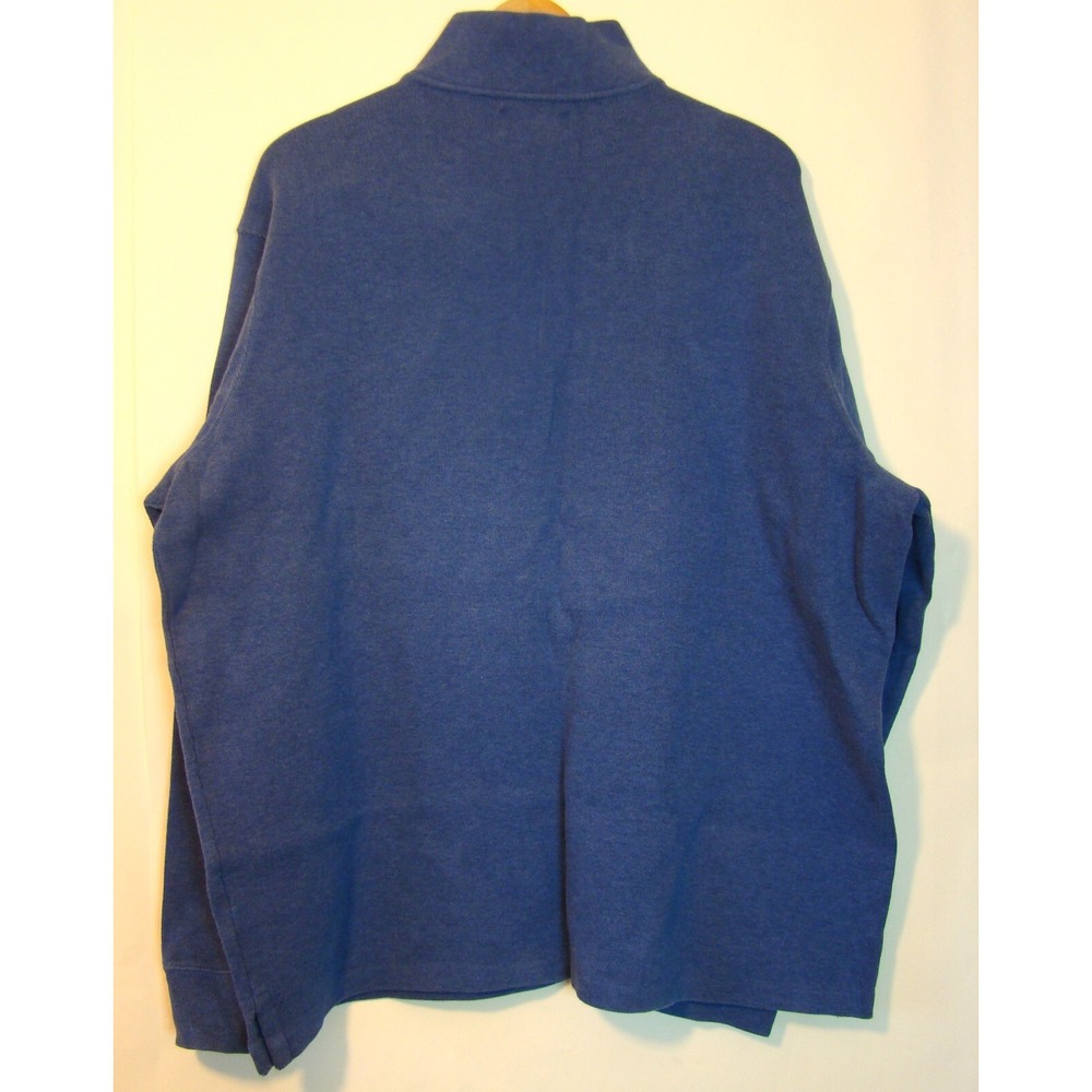 Ralph Lauren Polo Mens Blue Quarter Zip Sweater Size XXL  D112 - Picture 3 of 8